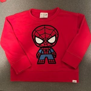 Spider-Man sweatshirt Gap Marvel 3T